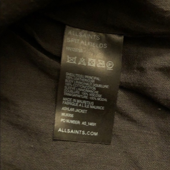 All Saints Leather Jacket - Picture 9 of 10